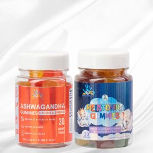 Pack Regula Conductas y Sueño de Gomitas de Ashwagandha y Melatonina Kids